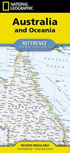 National Geographic Australia and Oceania Map (Folded with Flags and Facts)