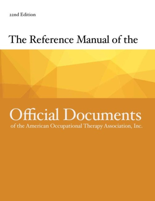 Reference Manual of the Official Documents of the AOTA
