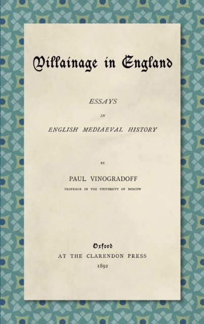 Villainage in England (1892)