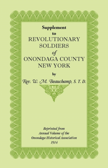 Supplement to Revolutionary Soldiers of Onondaga County, New York