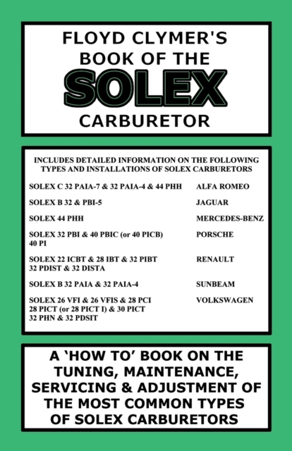 Floyd Clymer's Book of the Solex Carburetor