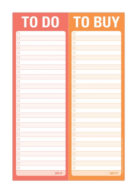 Knock Knock Perforated Pad: To Do/To Buy