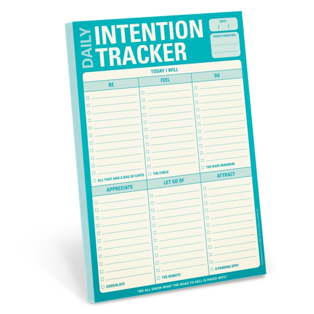 Knock Knock Daily Intention Tracker Pad