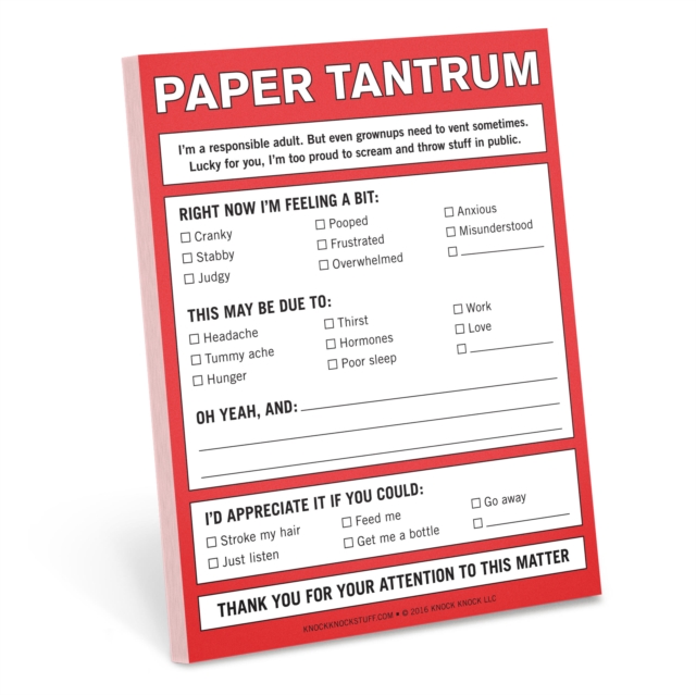 Knock Knock Paper Tantrum Nifty Notes