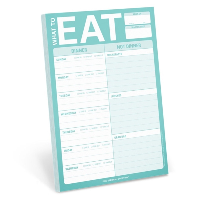 Knock Knock What to Eat Pad (Mint Green)