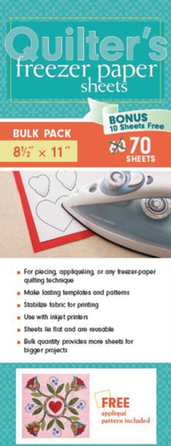 Quilter’s Freezer Paper Sheets, Bulk Pack