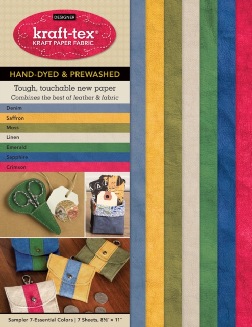 kraft-tex (R) Designer 7 Essential Colours Sampler Pack, Hand-dyed & Prewashed