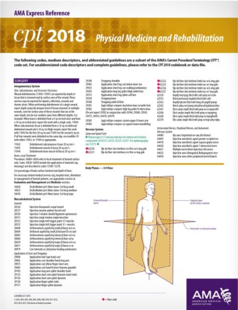 CPT (R) 2018 Express Reference Coding Cards: Physical Medicine & Rehabilitation