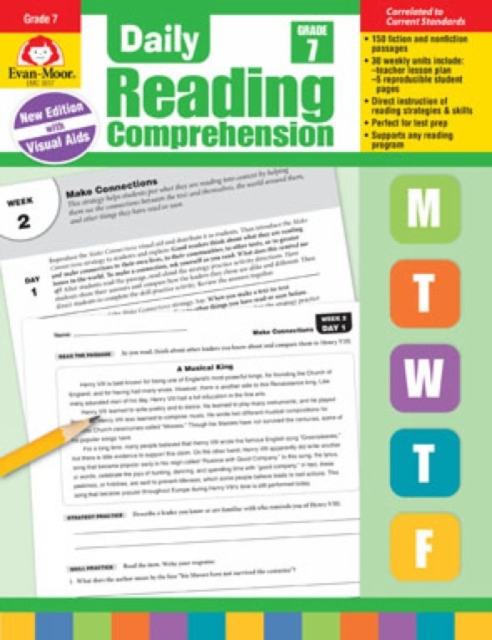 Daily Reading Comprehension, Grade 7 Te