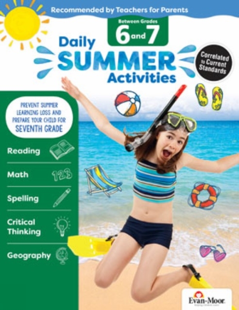 Daily Summer Activities Moving From 7Th To 8Th Gr
