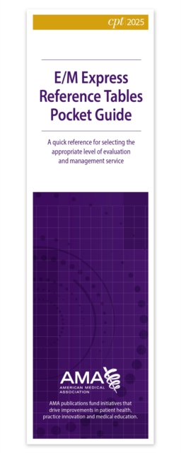 E/M Express Reference Tables Pocket Guide 2025 (Single)