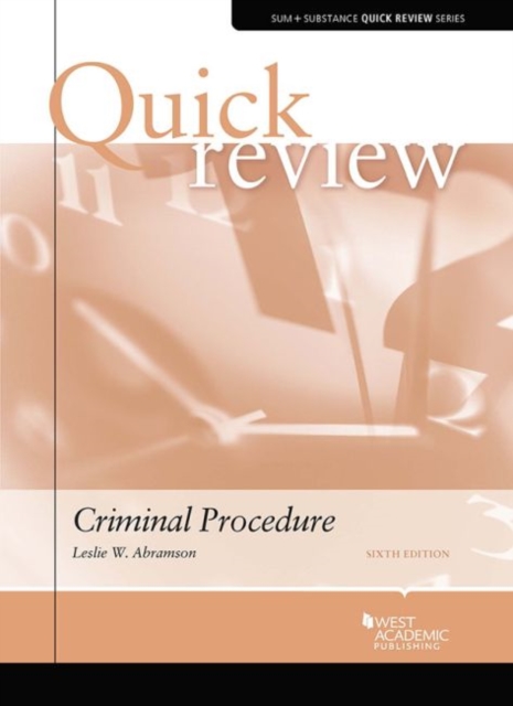 Quick Review of Criminal Procedure