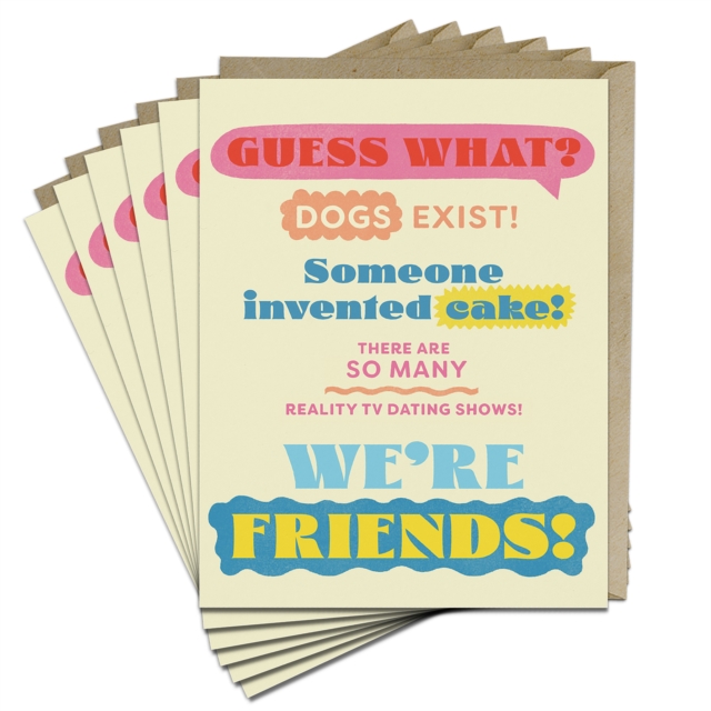 6-Pack Em & Friends Guess What? Friends! Greeting Cards