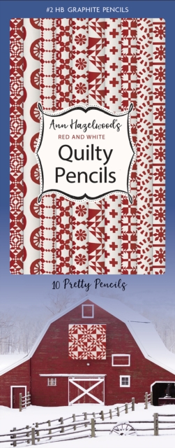 Ann Hazelwood's Red & White Quilty Pencils