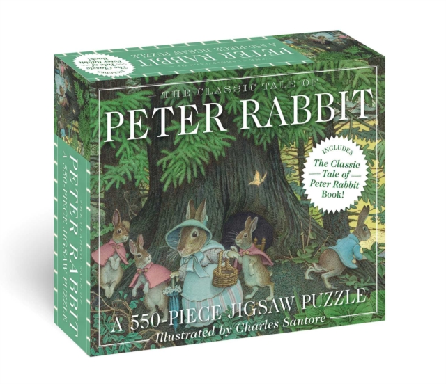 Classic Tale of Peter Rabbit 200-Piece Jigsaw Puzzle & Book