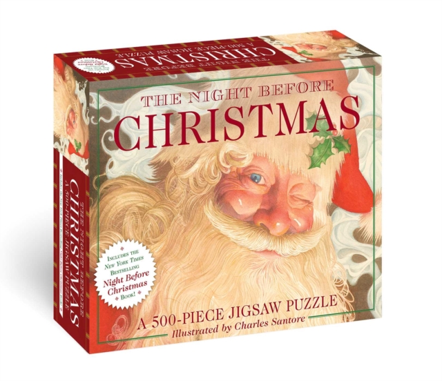 Night Before Christmas: 550-Piece Jigsaw Puzzle & Book