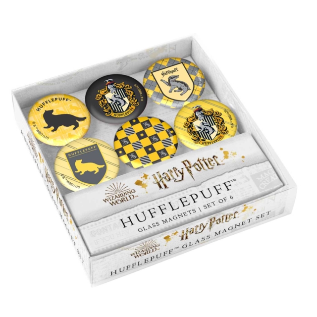 Harry Potter: Hufflepuff Glass Magnet Set