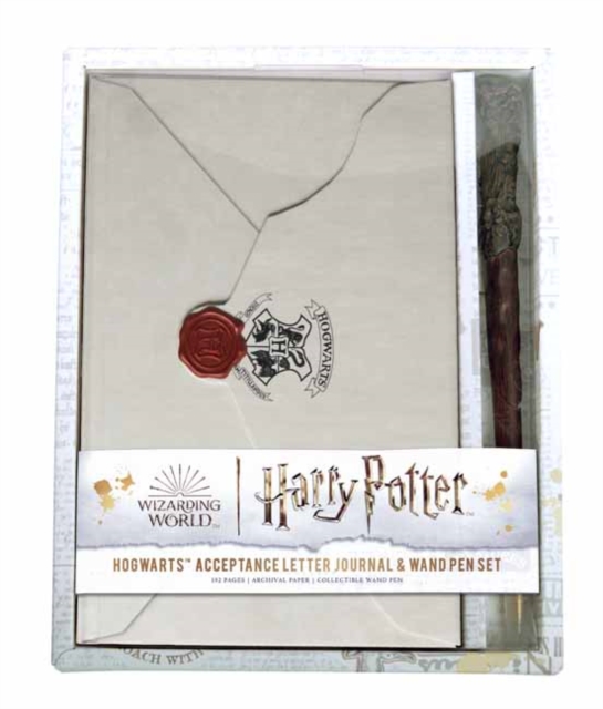 Harry Potter: Hogwarts Acceptance Letter Journal and Wand Pen Set