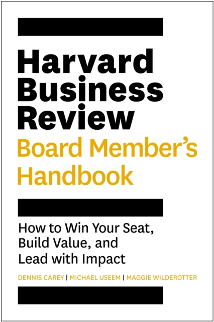 Harvard Business Review Board Member's Handbook
