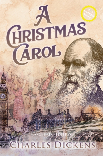 Christmas Carol (Large Print, Annotated)