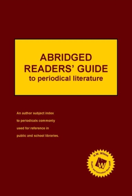 Abridged Readers' Guide to Periodical Literature, 2019 Subscription