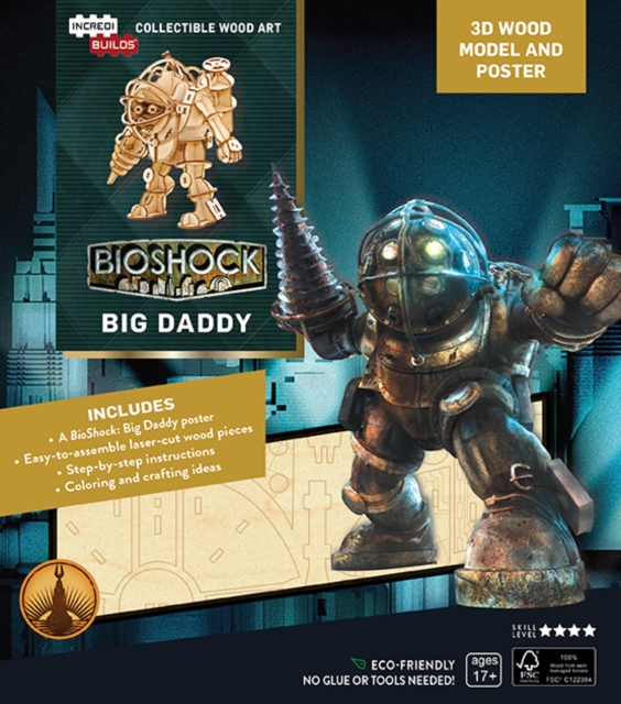 IncrediBuilds: BioShock: Big Daddy 3D Wood Model and Poster