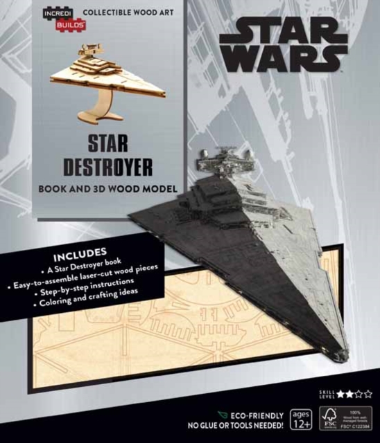 IncrediBuilds: Star Wars: Star Destroyer Book and 3D Wood Model