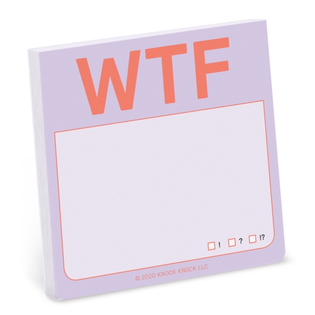 Knock Knock WTF Sticky Notes (Pastel Edition)