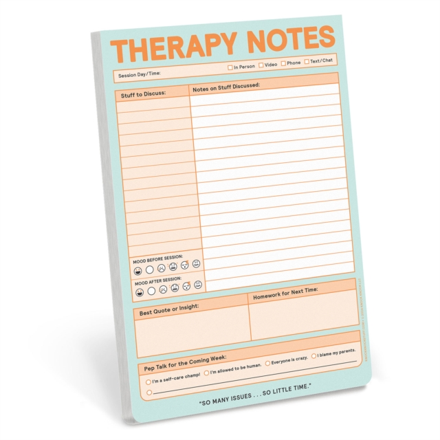 Knock Knock Therapy Notes Pad (Pastel Version)