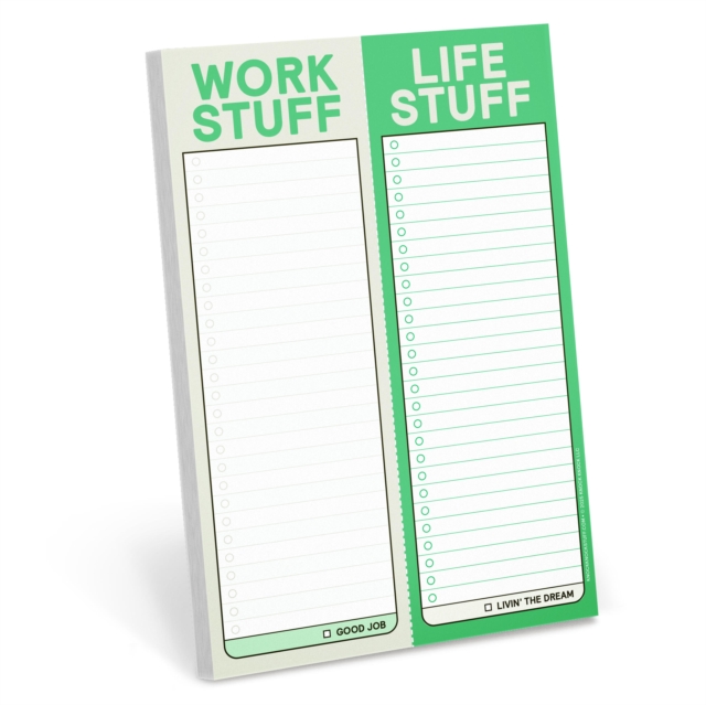 Knock Knock Work Stuff / Life Stuff Perforated Pad (Pastel Version)
