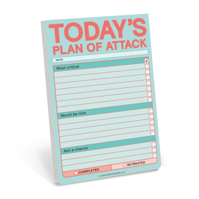 Knock Knock Today’s Plan of Attack Great Big Stickies (Pastel Version)