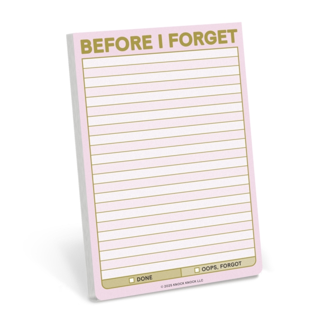 Knock Knock Before I Forget Great Big Stickies