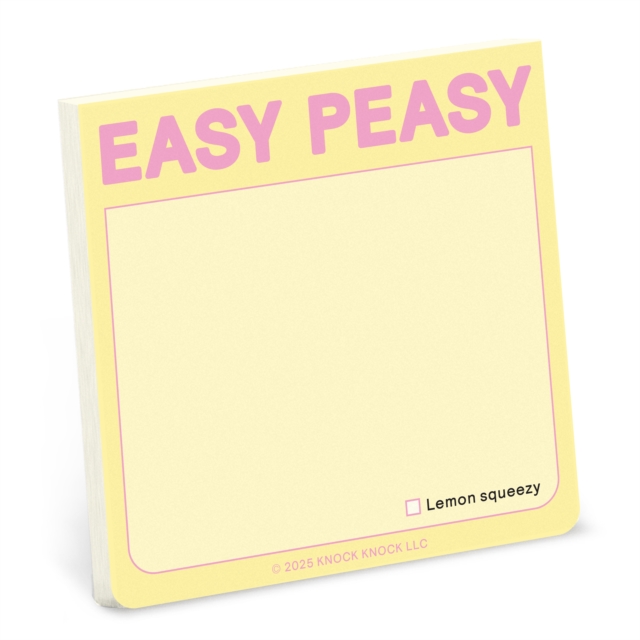 Knock Knock Easy Peasy Sticky Note (Pastel Version)