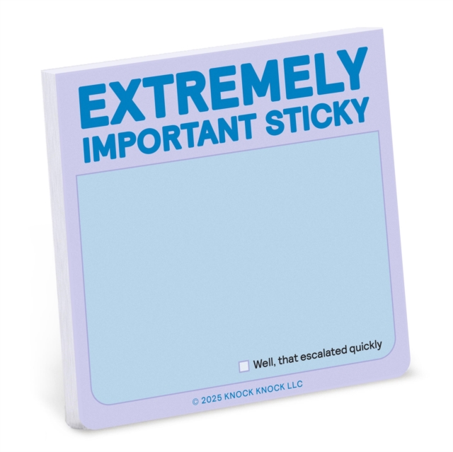 Extremely Important Sticky Note