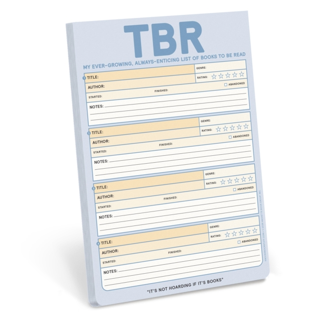 Tbr (to Be Read) Knock Knock Pad