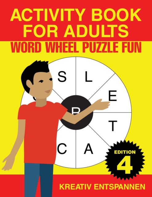 Activity Book for Adults - Word Wheel Puzzle Fun Edition 4