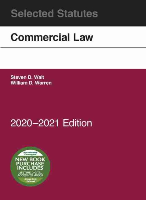 Commercial Law, Selected Statutes, 2020-2021