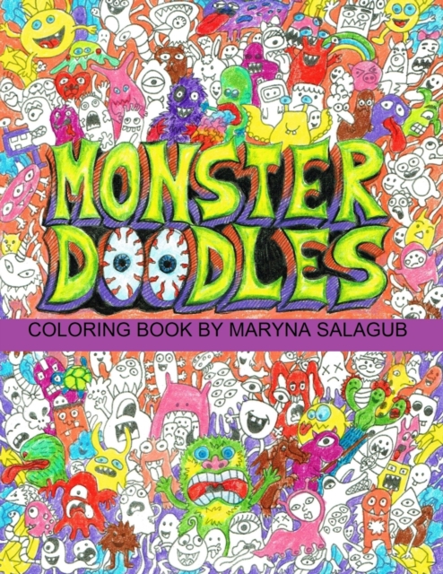 Doodle monsters coloring book Paperback