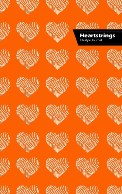 Heartstrings Lifestyle Journal, Blank Notebook, Dotted Lines, 288 Pages, Wide Ruled, 6 x 9 (A5) Hardcover (Orange)