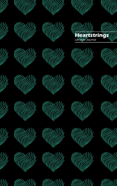 Heartstrings Lifestyle Journal, Blank Notebook, Dotted Lines, 288 Pages, Wide Ruled, 6 x 9 (A5) Hardcover (Black II)