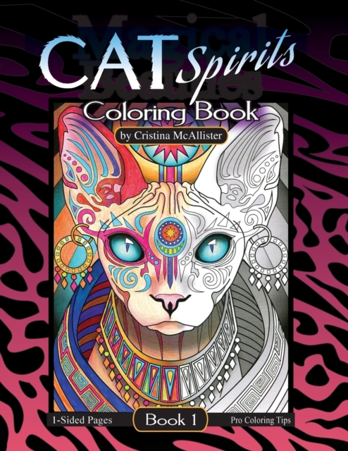 Cat Spirits Coloring Book