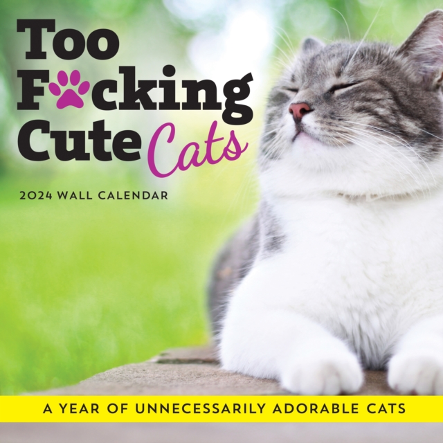 2024 Too F*cking Cute Cats Wall Calendar