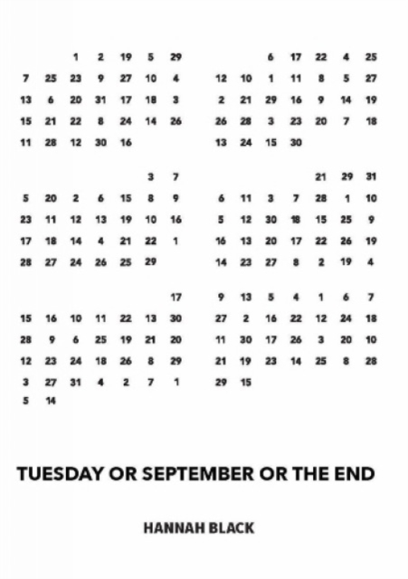 Tuesday or September or The End