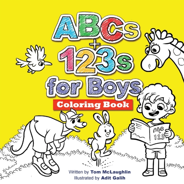 ABCs and 123s for Boys Coloring Book