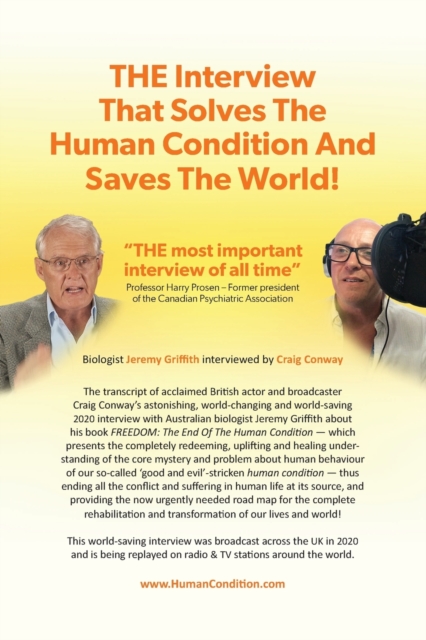 Interview That Solves The Human Condition And Saves The World!