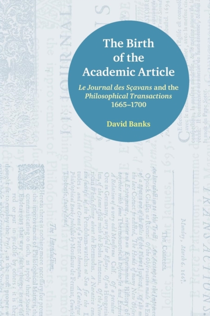 Birth of the Academic Article