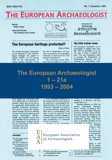 The European Archaeologist: 1 – 21a