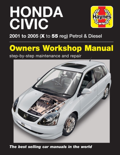 Honda Civic Petrol & Diesel (01 - 05) Haynes Repair Manual