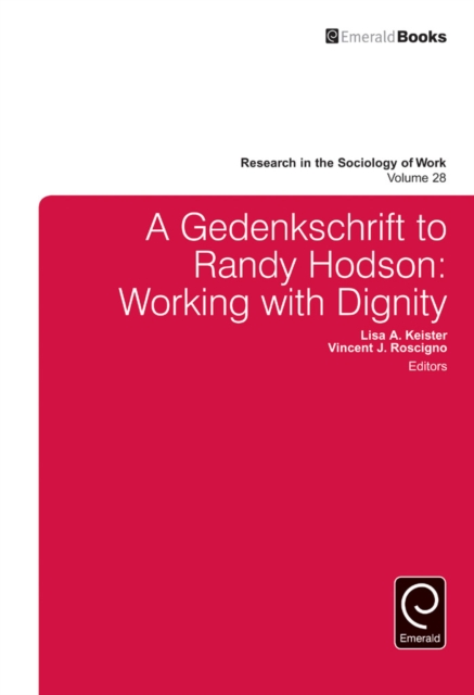 Gedenkschrift to Randy Hodson