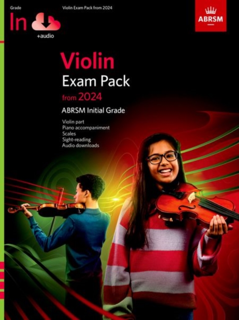 Violin Exam Pack from 2024, Initial Grade, Violin Part, Piano Accompaniment & Audio